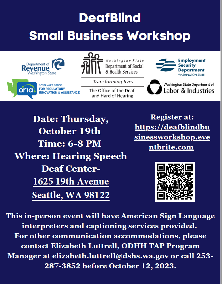 DeafBlind Small Business Workshop