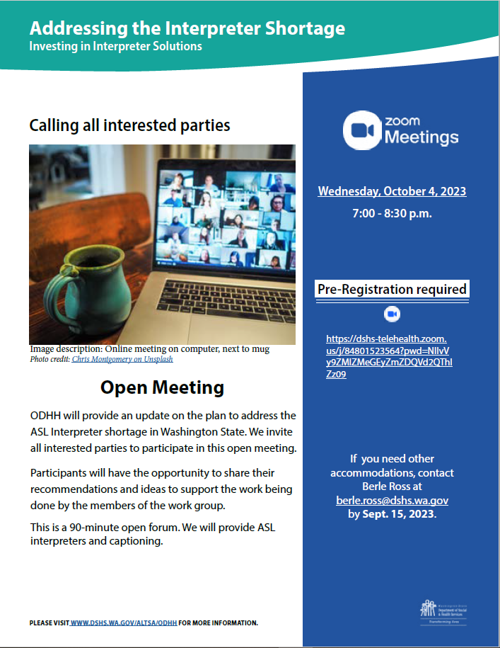 Interpreter Shortage Flyer