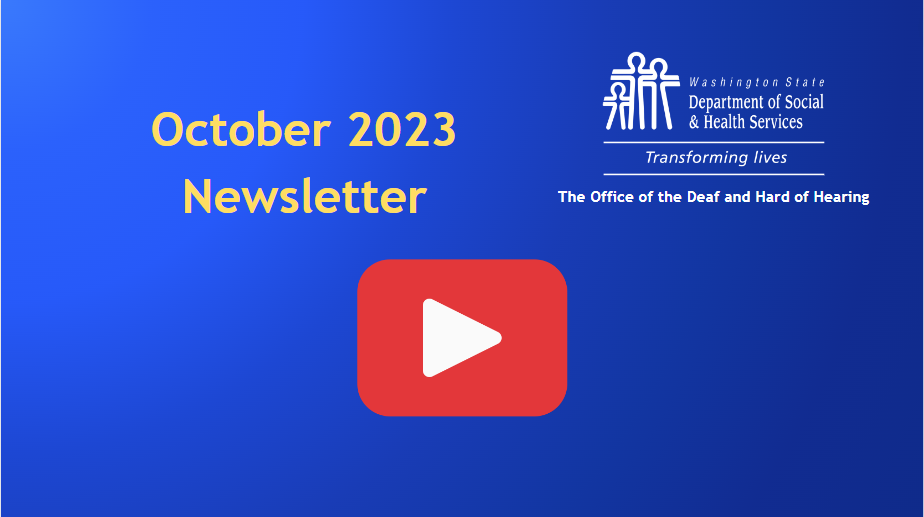 ODHH October 2023 Message