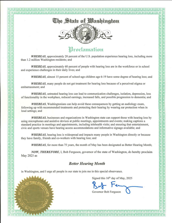 Better Hearing Month Proclamation