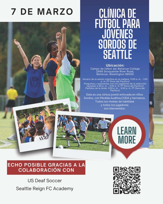 Seattle Deaf Soccer Spanish Flyer