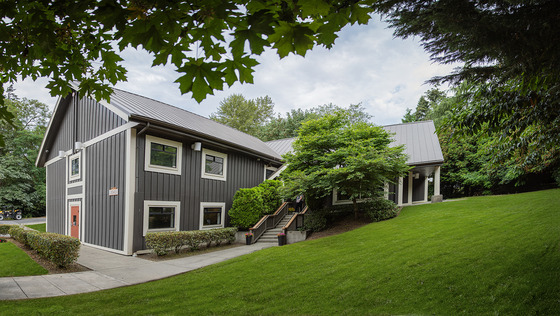 Administration building at the Lake Burien campus 