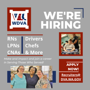 WDVA Now Hiring Flyer