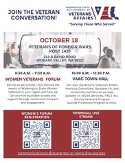 Women Veterans Forum and VAAC Townhall-Spokane
