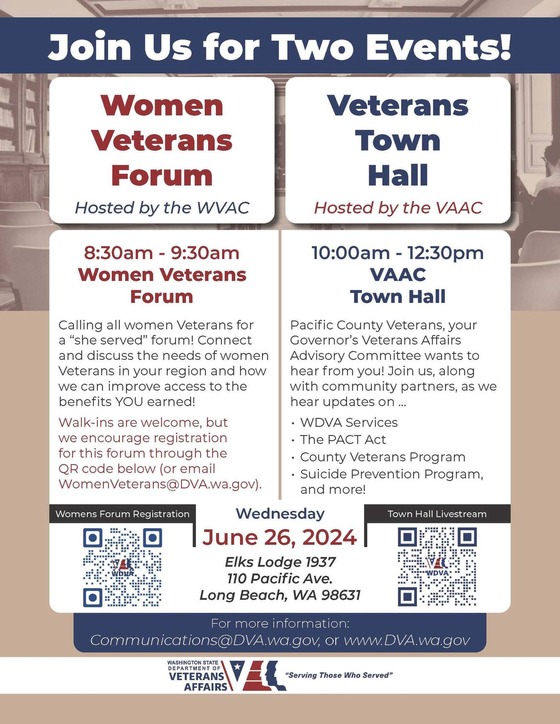Long Beach Townhall and Women Veterans Forum