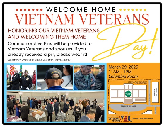 Welcome Home Vietnam Veterans Day Flyer