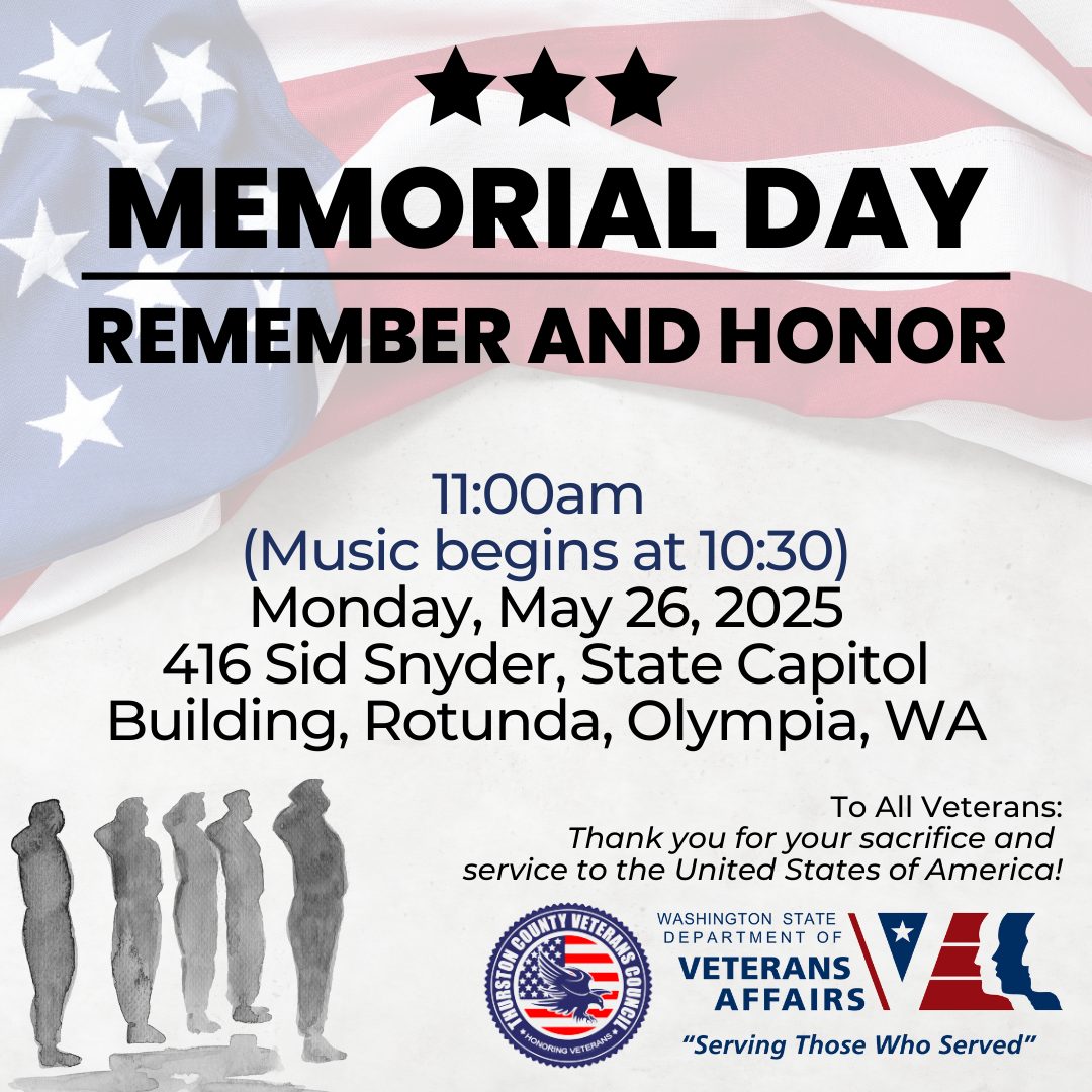 Memorial Day Event - Capitol Campus - May 26