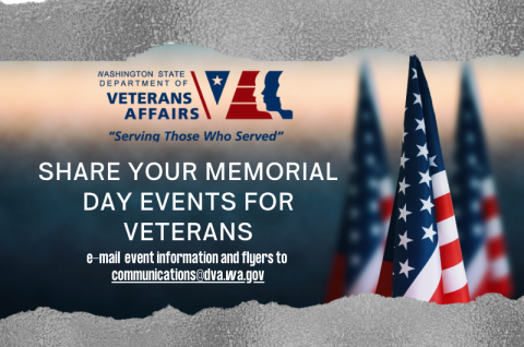 2025 Memorial Day  Events for Veterans Graphic