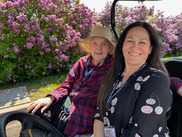 WWVH Activities Manager Tammy and Resident Beverly enjoy a Golf Cart Ride 