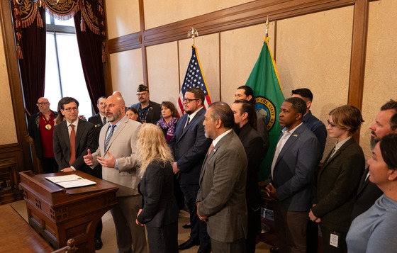 Dr. Larry Pruitt, Veterans Affairs Puget Sound, who has been part of the Governor’s Challenge since its origination in 2020, speaks to attendees.