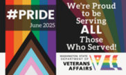LGBTQ+ Veterans Pride Month Graphic