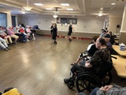 SVH residents enjoying entertainment 