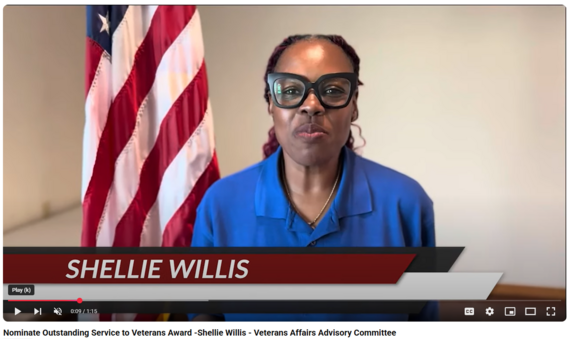Nominate Outstanding Service to Veterans Award -Shellie Willis - Veterans Affairs Advisory Committee