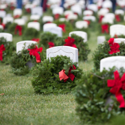 Wreaths on Veterans Graves
