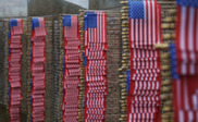 Welcome Home Vietnam Veterans Flags at Memorial