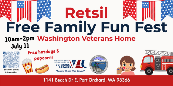 Washington Veterans Home (Retsil) Hosts 3rd Annual Free Family Fun Fest on July 11, 2026