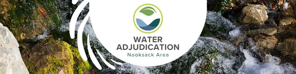 Nooksack banner with rocks and swirling water.