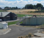 buildings and round water tanks