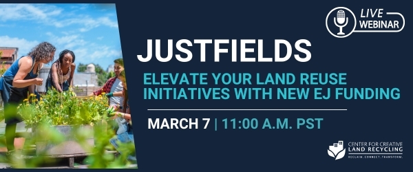 Brownfields and EJ webinar banner