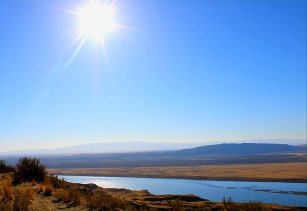 The Columbia River looking towards the Hanford site