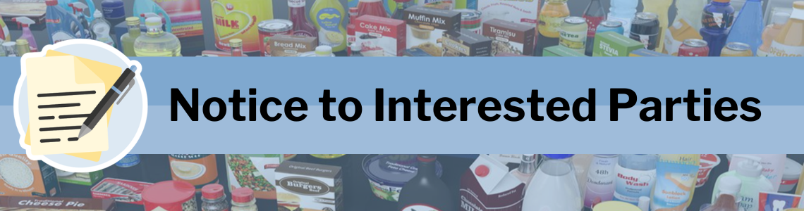 Notice to interested parties