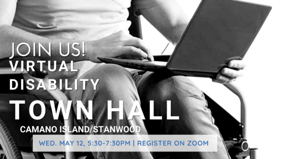 Flyer - GCDE Virtual Disability Town Hall Camano Island/Stanwood