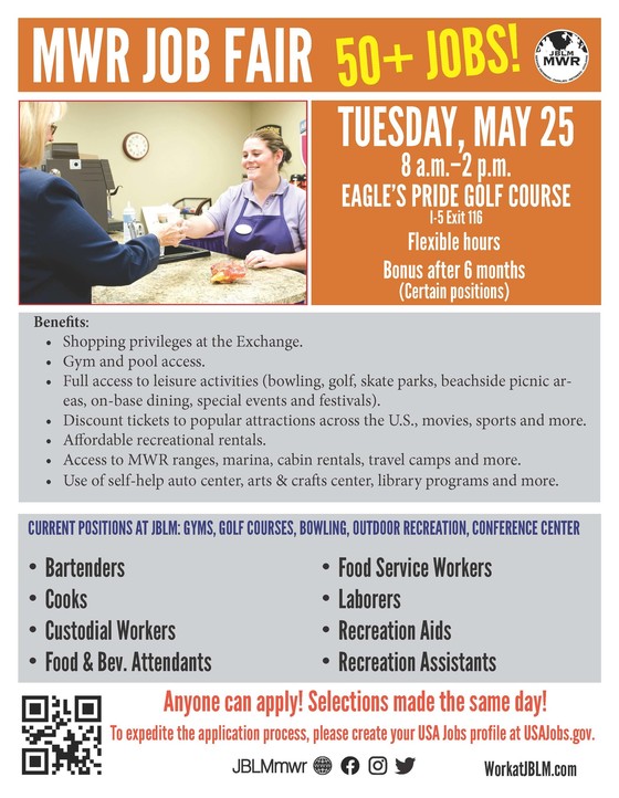 MWR job fair flyer