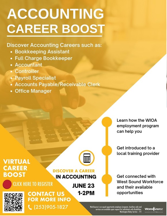 Accounting Career Boost flyer