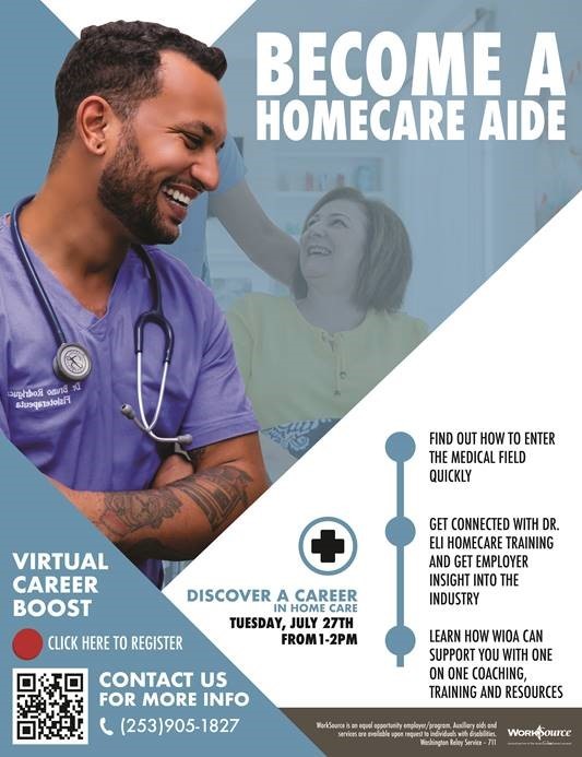 Home Care Aide Career Boost flyer