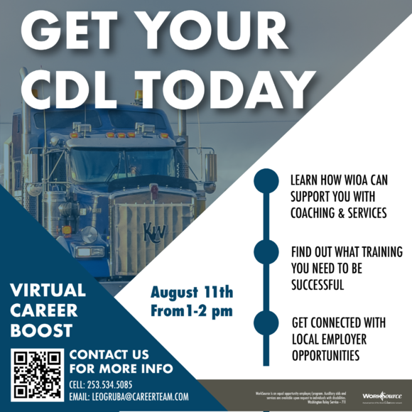 CDL Career Boost flyer