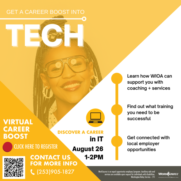 Tech Career Boost flyer