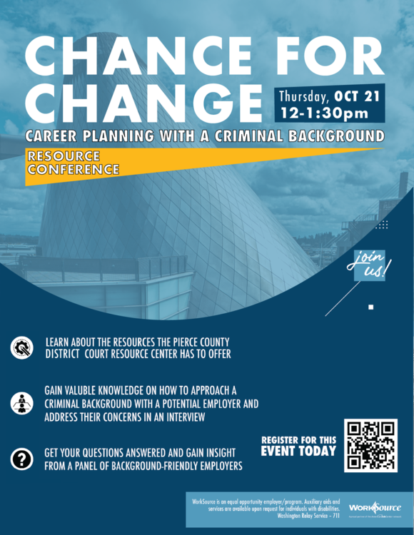 Chance for Change flyer