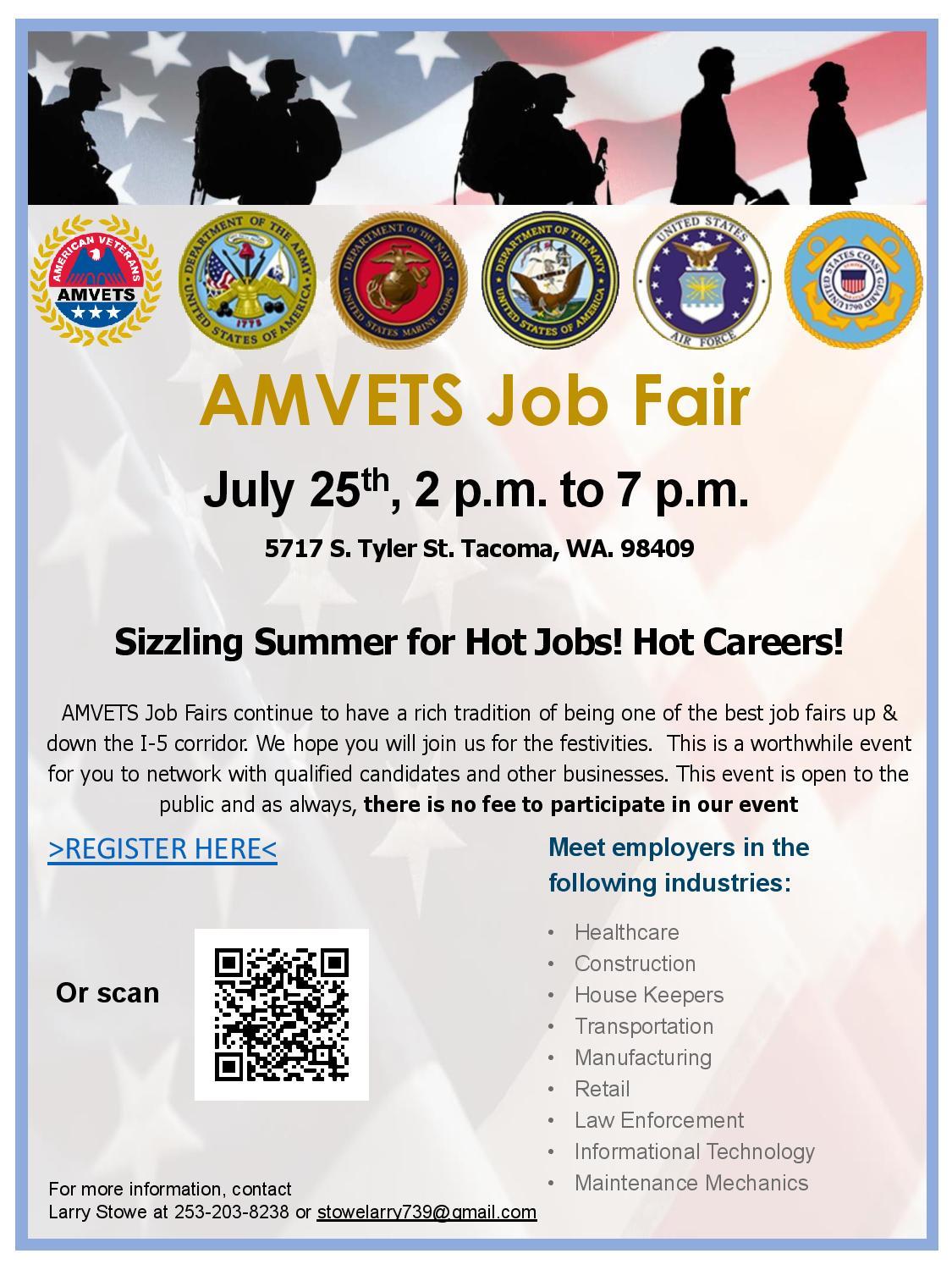 AMVETS event flyer