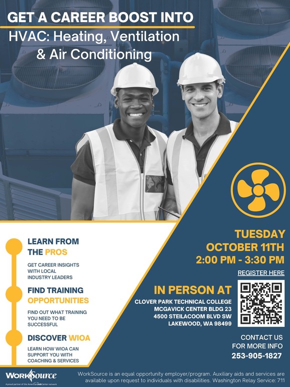 Career Boost HVAC flyer