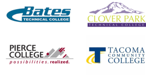 Pierce County Colleges' logos