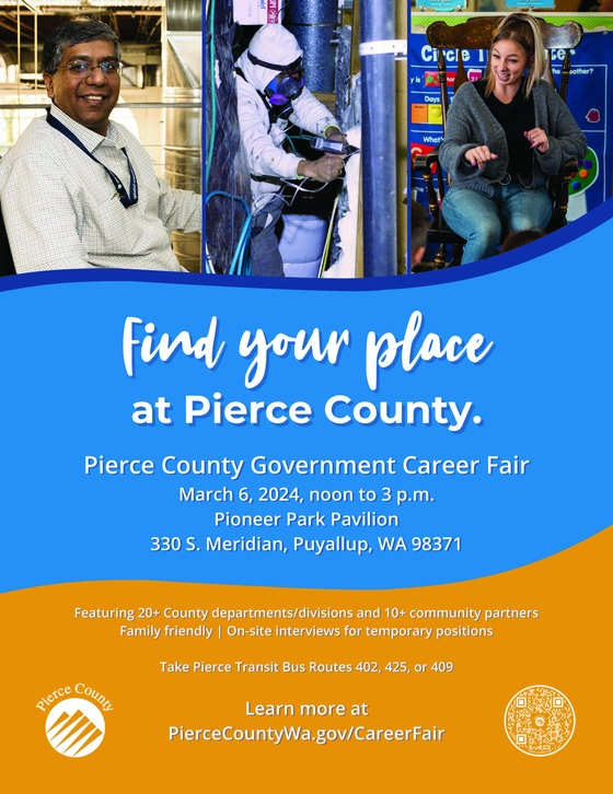 Pierce County Career Fair flyer