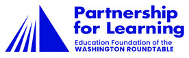 Partnership for Learning logo. Text says "Education Foundation of the Washington Roundtable"
