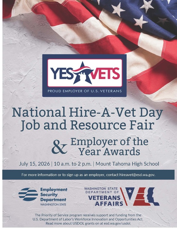 YesVets National Hire-a-Vet flyer