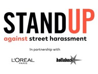 standup against street harassment in partnership with loreal paris, hollaback