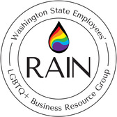 rain logo - rainbow colored raindrop