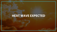 Heat wave expected