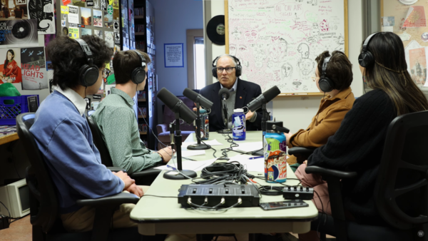 Gov. Jay Inslee was interviewed in Walla Walla by Whitman College students on-air over KWCW