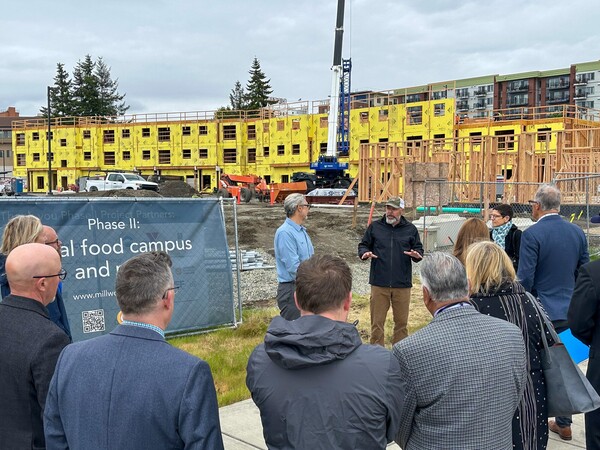 A new affordable housing development under construction in Bellingham.