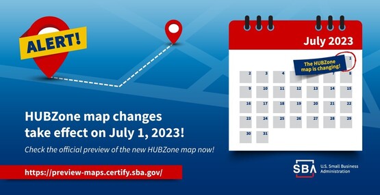 Hubzone Map is Changing July 1st