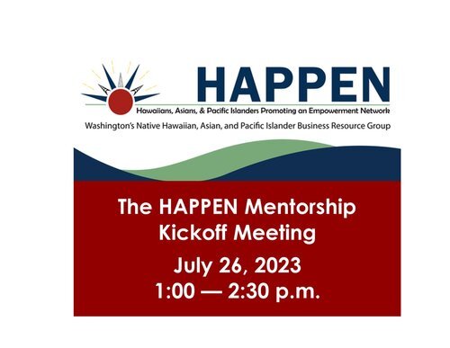 HAPPEN Mentorship Kickoff Meeting Poster with hyper link