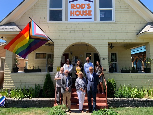 Gov. Jay Inslee visited Rod's House in Yakima last July.