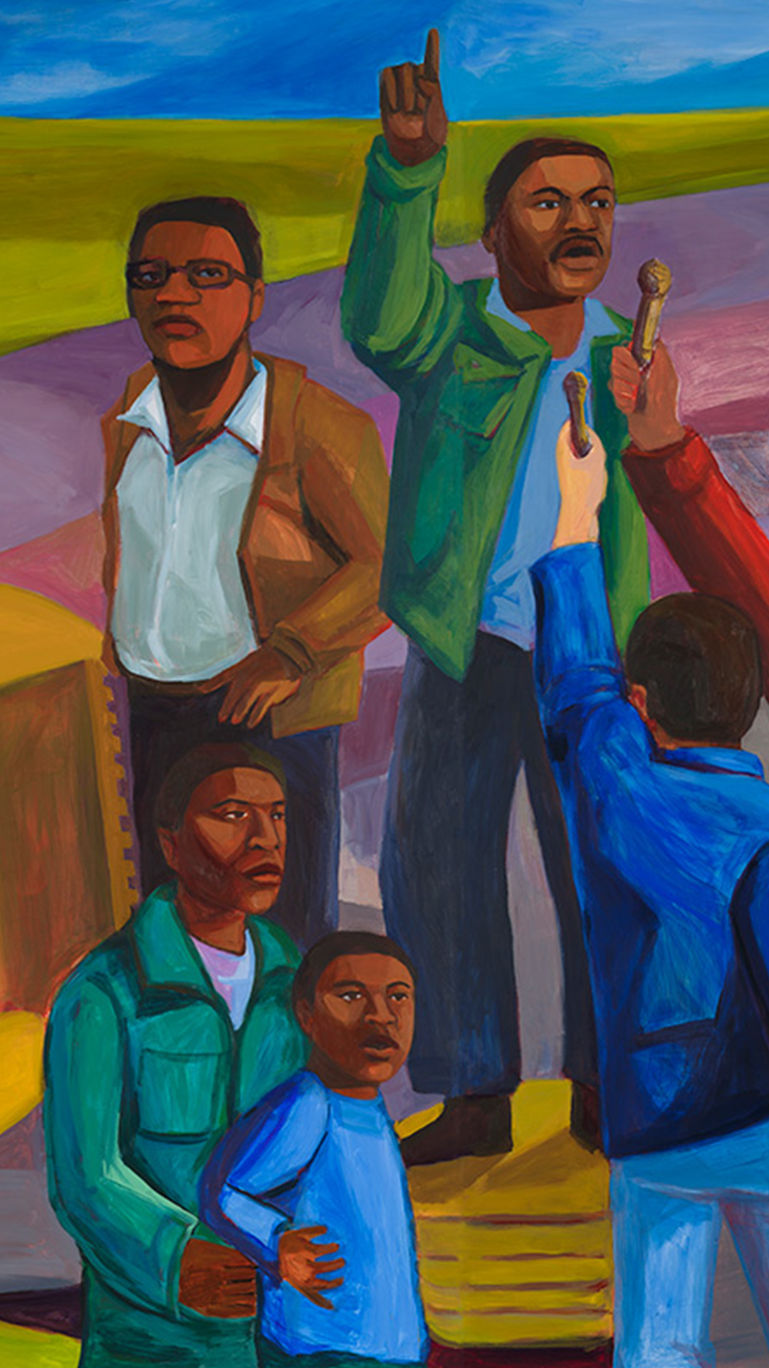 The Jackson Street Workers Mural in Seattle