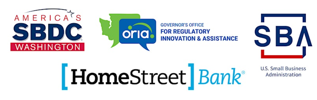 Logo Banner SBDC, ORIA, SBA and Homestreet Bank