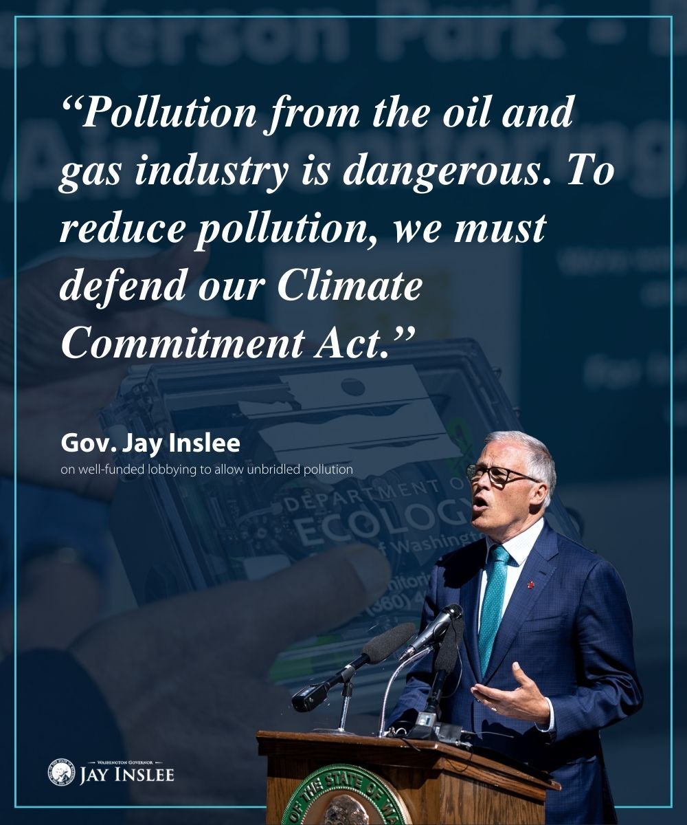 Quote from Gov. Jay Inslee.