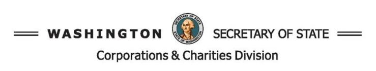 Washington Secretary of State Corporations and Charities Division